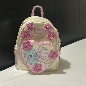 Loungefly Disney Cute Stitch Angel Mini Backpack Nwt